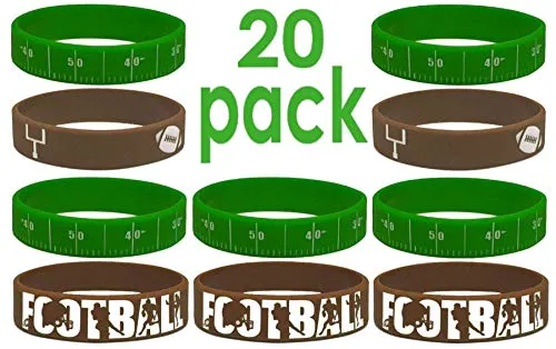 20 pcs Wristband Party Favors (Football, Kids)