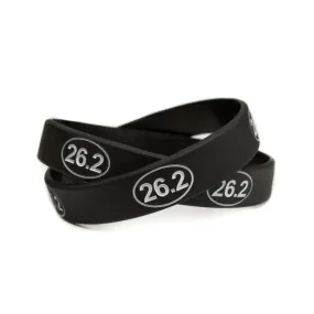 26.2 Marathon Run Training Rubber Wristband - Youth 7"