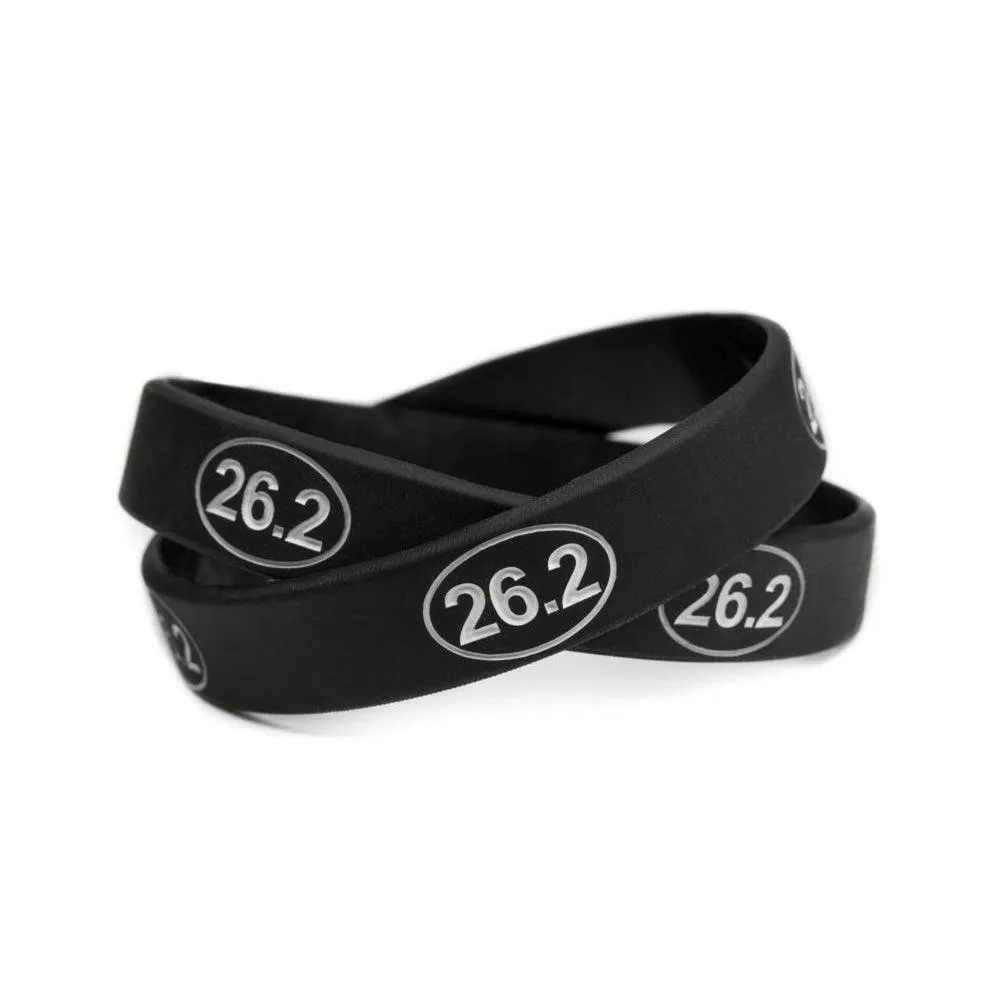 26.2 Marathon Run Training Rubber Wristband - Youth 7"