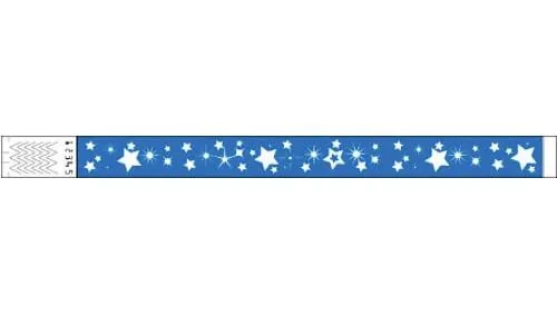 3/4" Tyvek® Wristbands - Little Stars