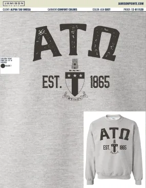 Alpha Tau Omega Purdue University Classic Sweatshirts
