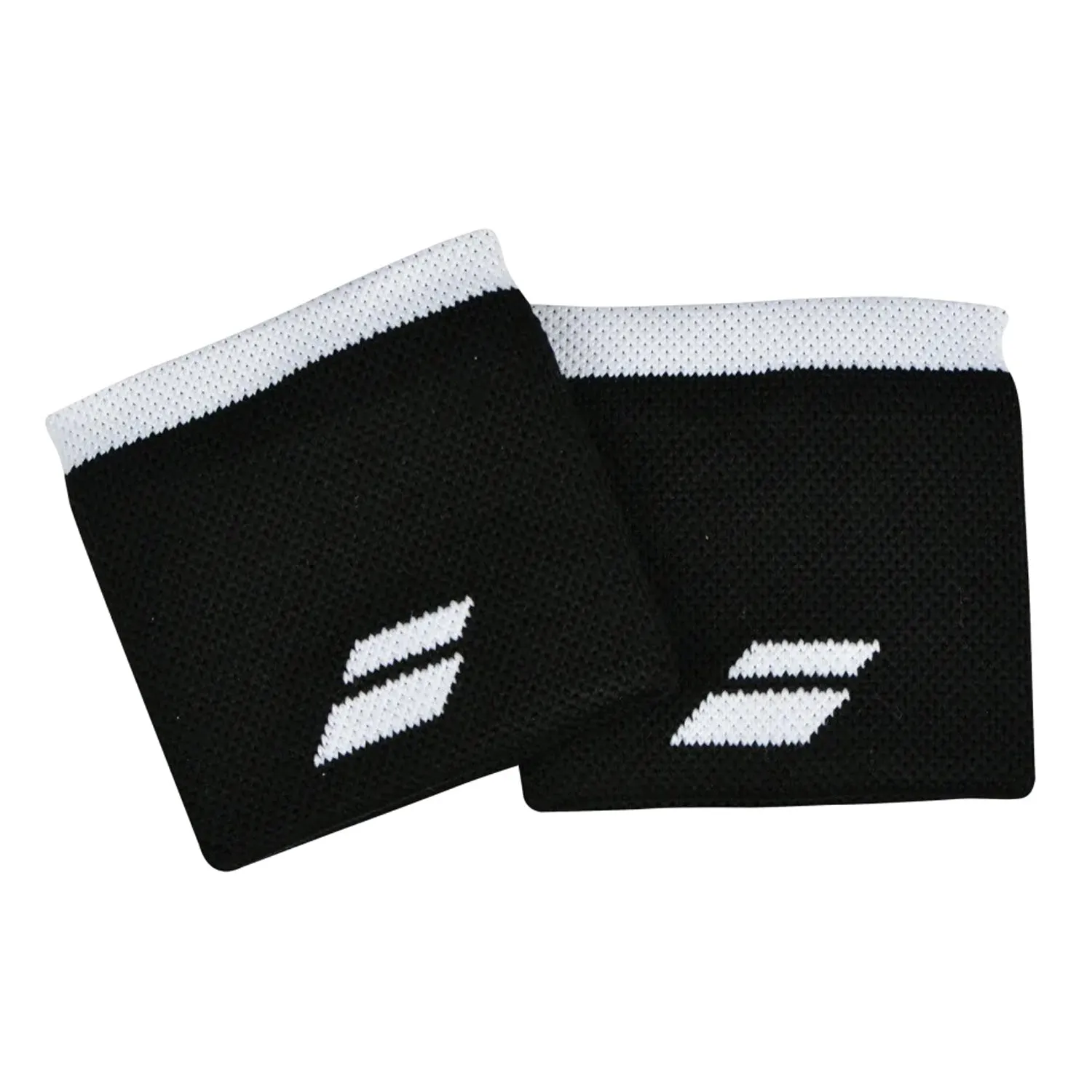 Babolat 174101 Logo Wrist Band - Black/White