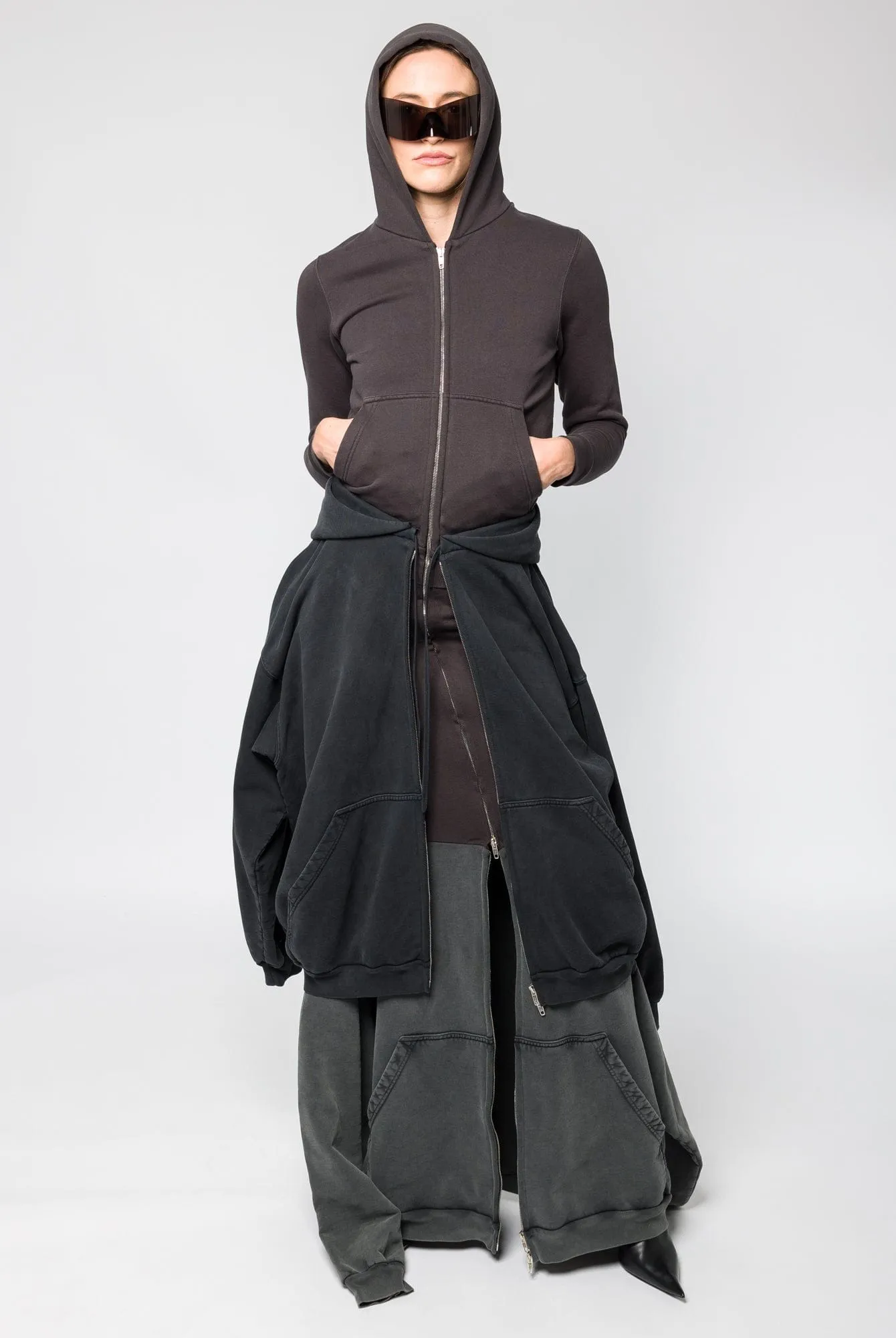 Balenciaga Hoodie Maxi Dress