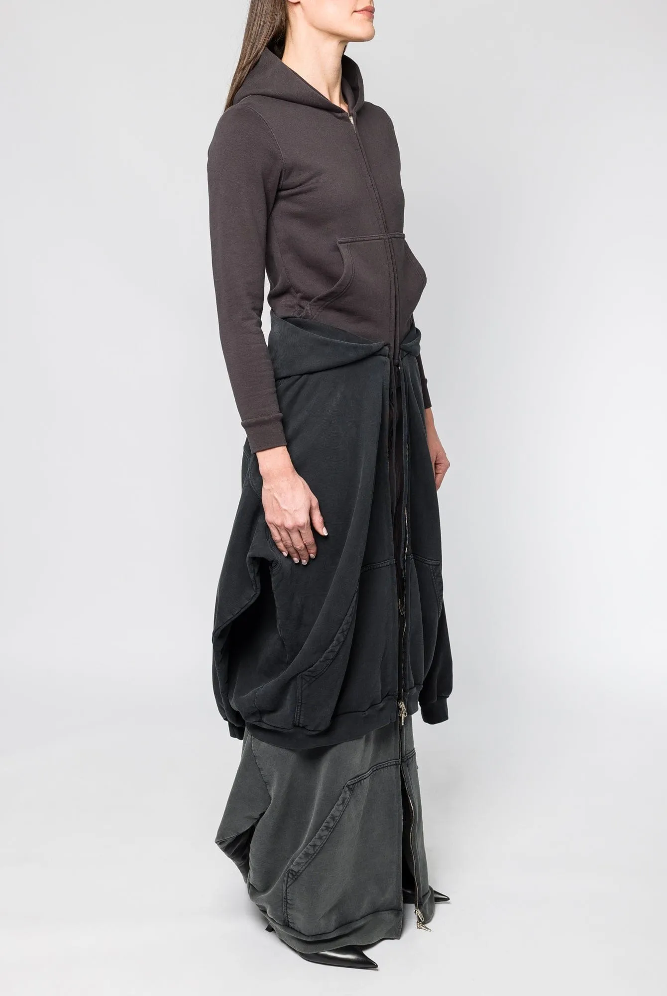 Balenciaga Hoodie Maxi Dress