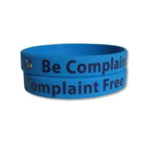 Be Complaint Free Rubber Bracelet Wristband - Adult 8"