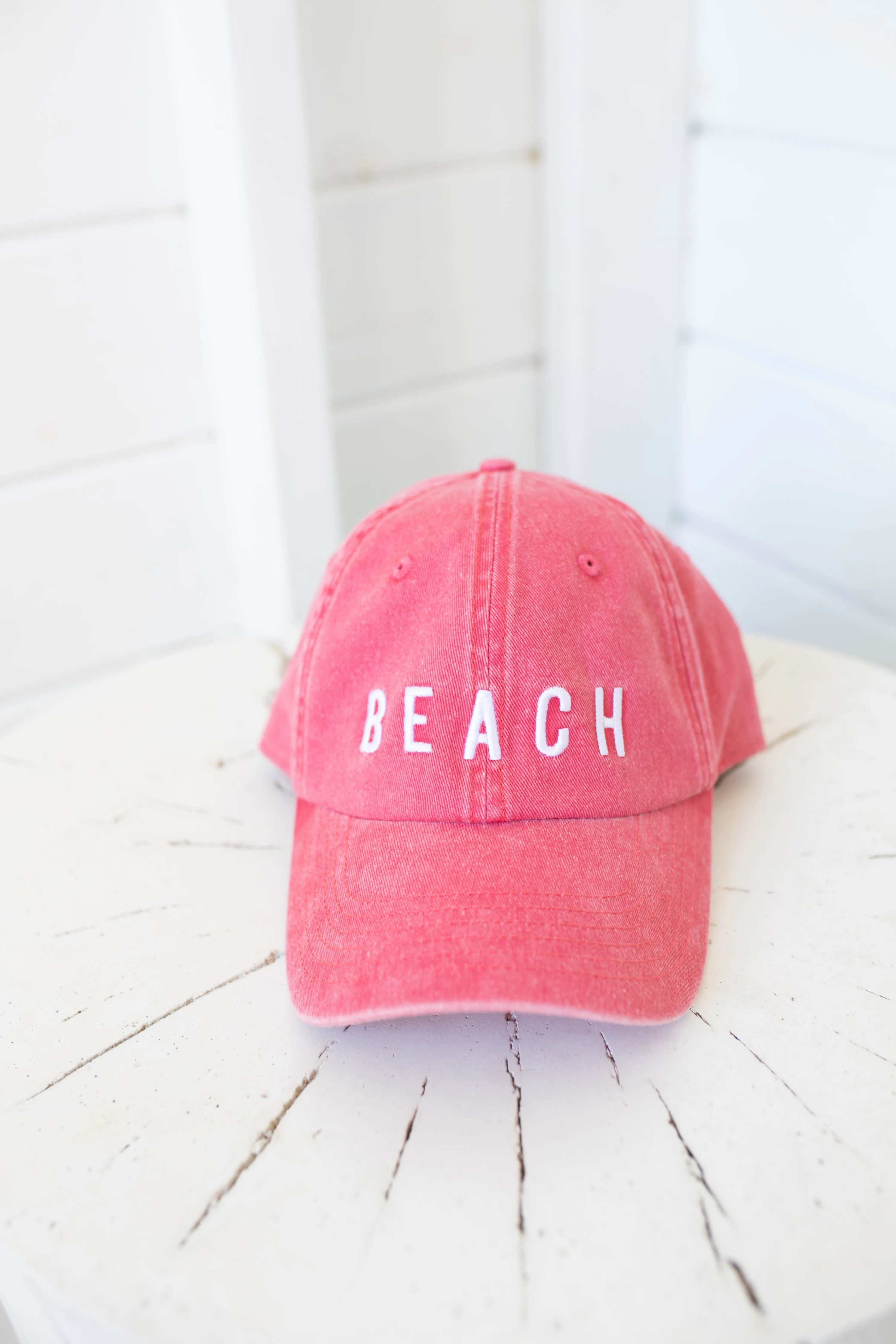 Beach Baseball Hat - Nantucket Red