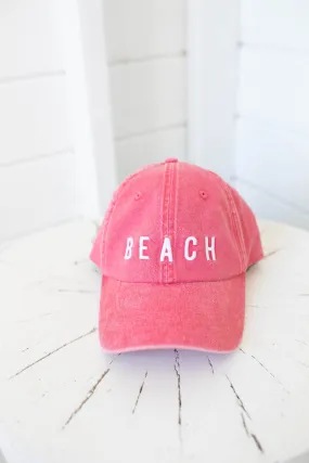 Beach Baseball Hat - Nantucket Red