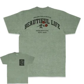 Beautiful Life - Olive Vintage Dye T-Shirt