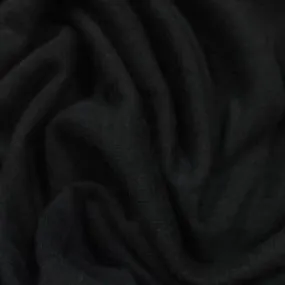 Black Bamboo Hemp Stretch Jersey Fabric - 240 GSM