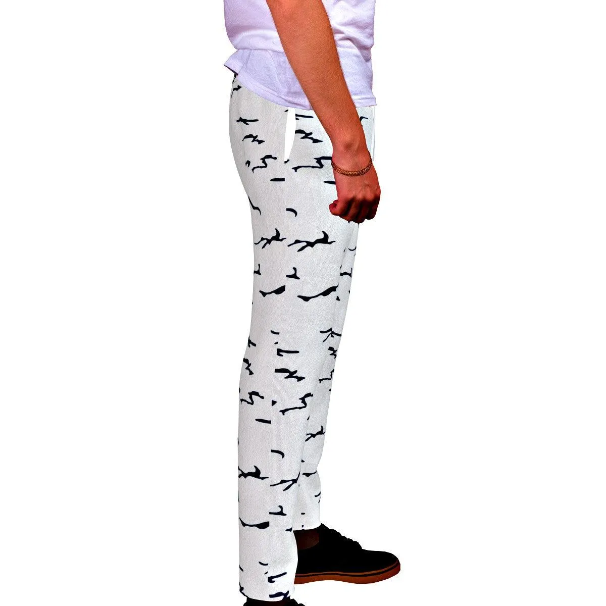 Blue Stripe Fleece Joggers