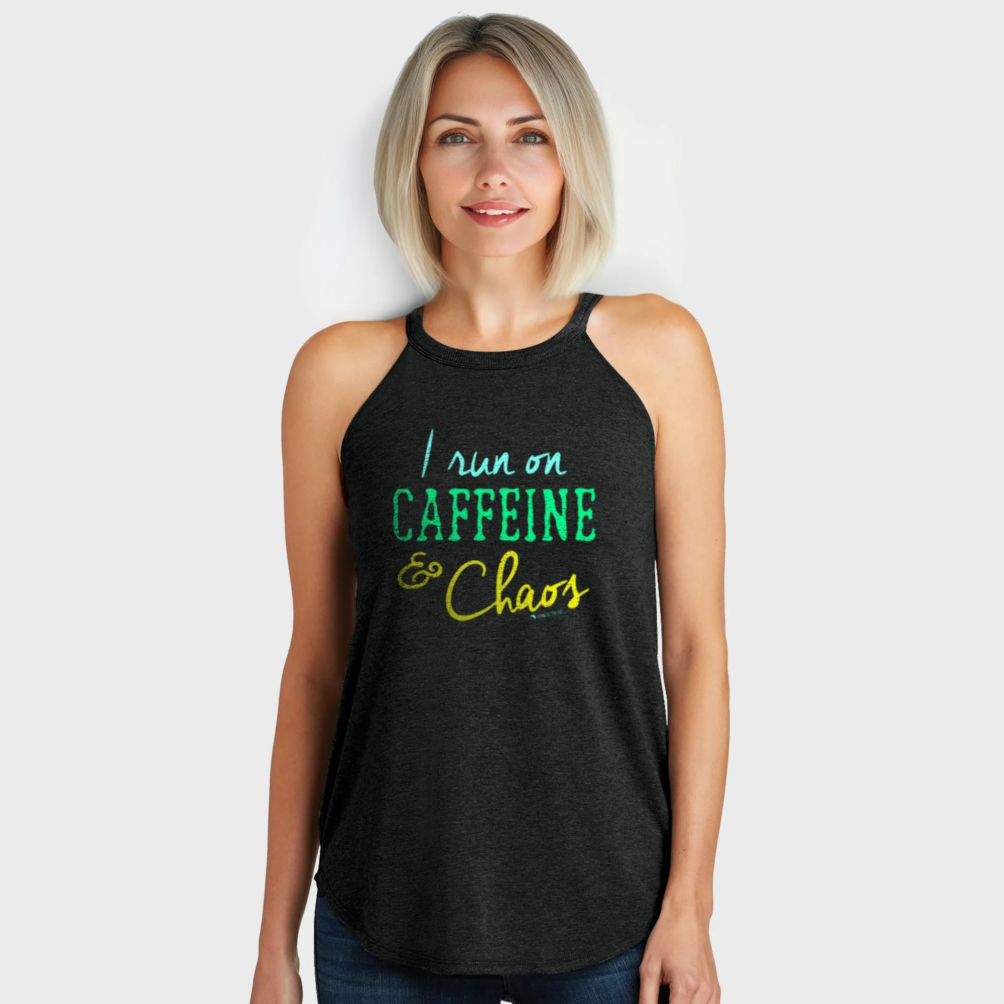 Caffeine Chaos Rocker Tank Top