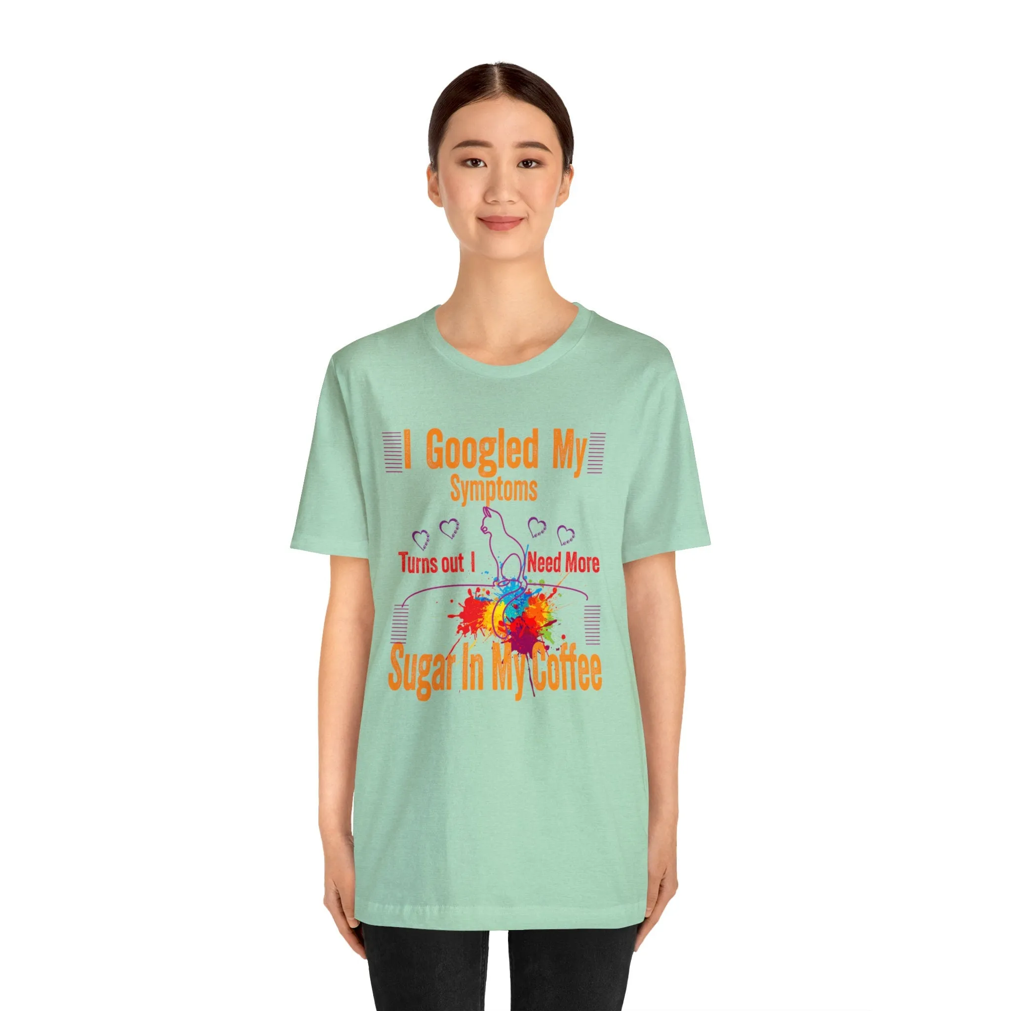Caffeine T-shirt I googled my Symptoms Etsy T-Shirt | M23 Designs Funny Graphics Apparel Summer tees