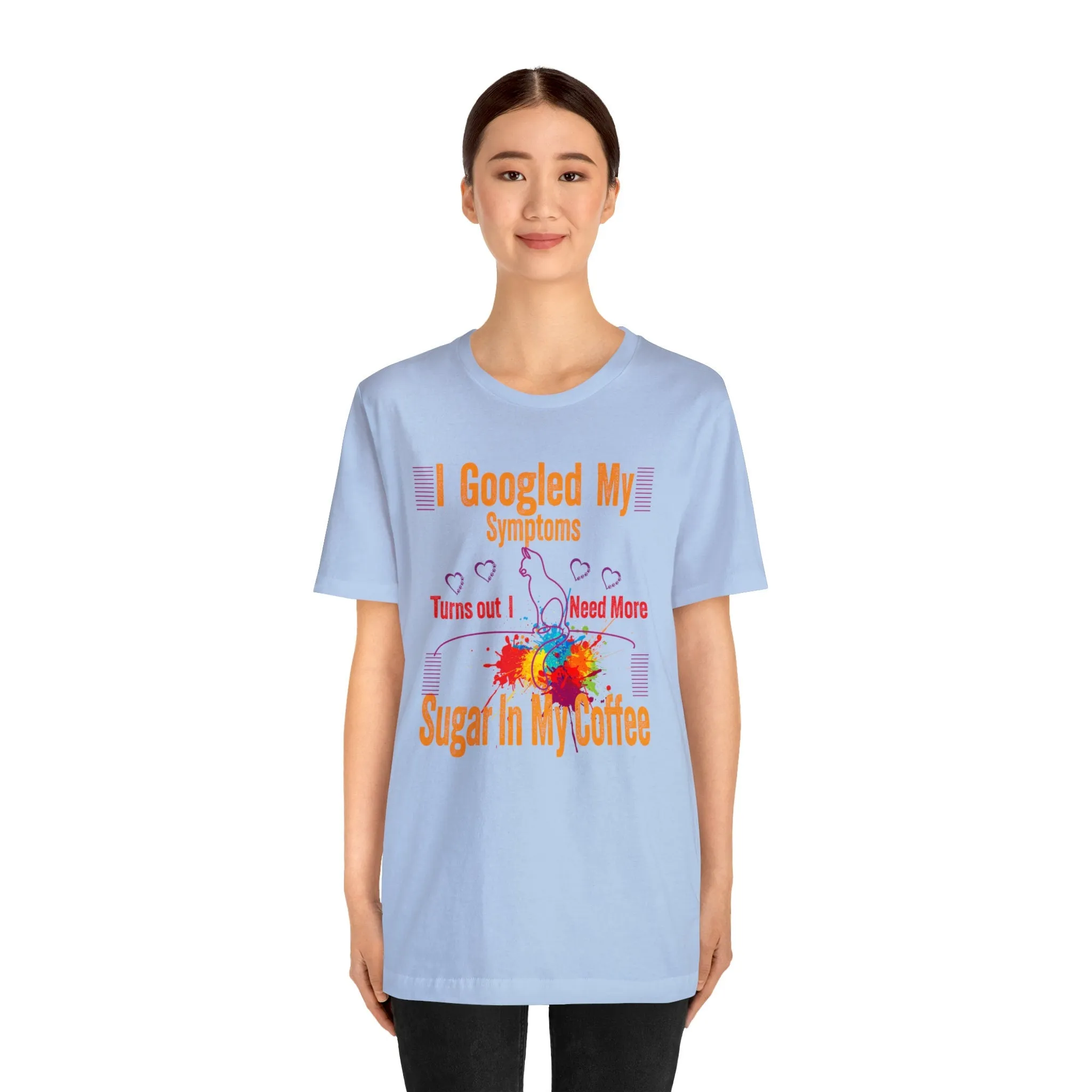 Caffeine T-shirt I googled my Symptoms Etsy T-Shirt | M23 Designs Funny Graphics Apparel Summer tees
