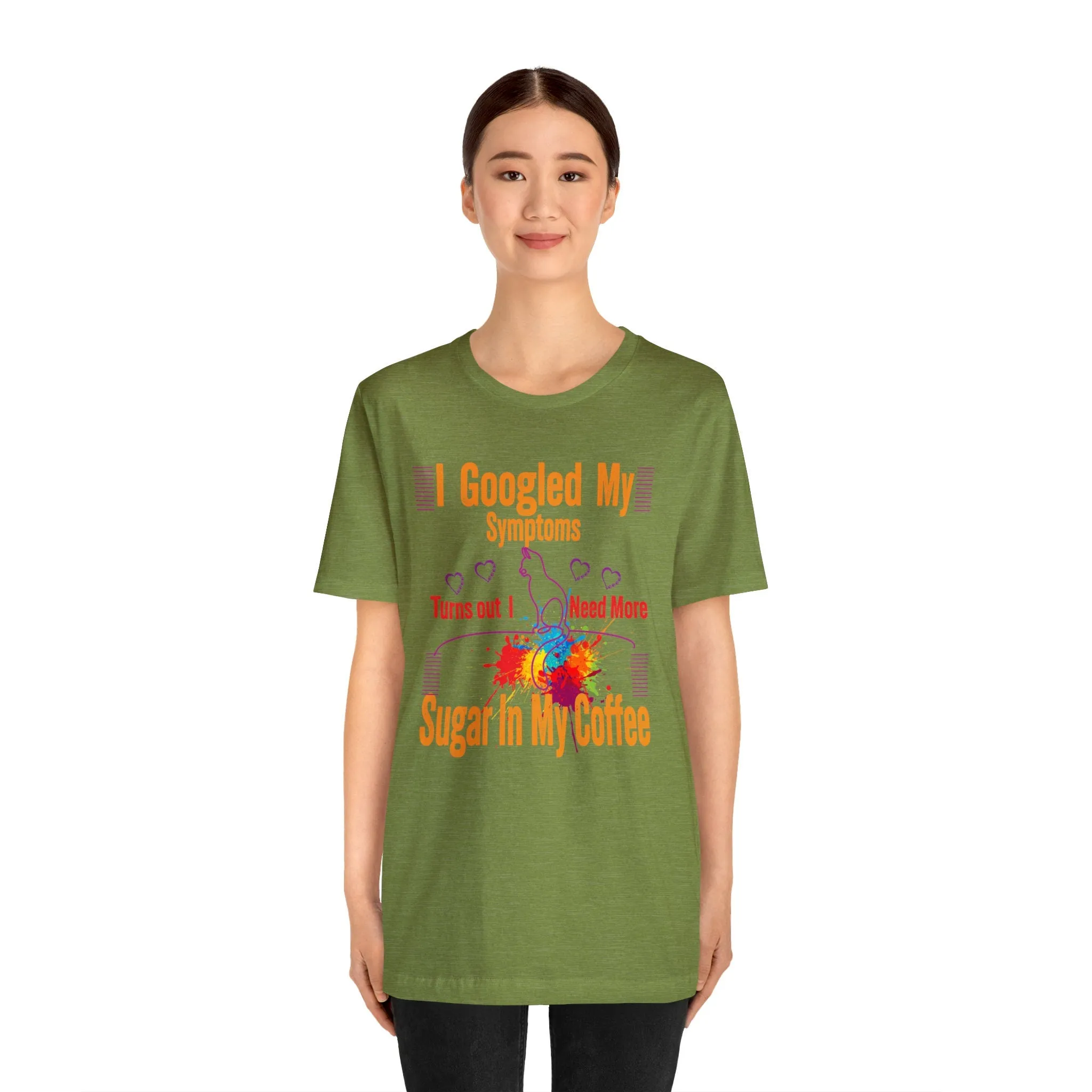 Caffeine T-shirt I googled my Symptoms Etsy T-Shirt | M23 Designs Funny Graphics Apparel Summer tees