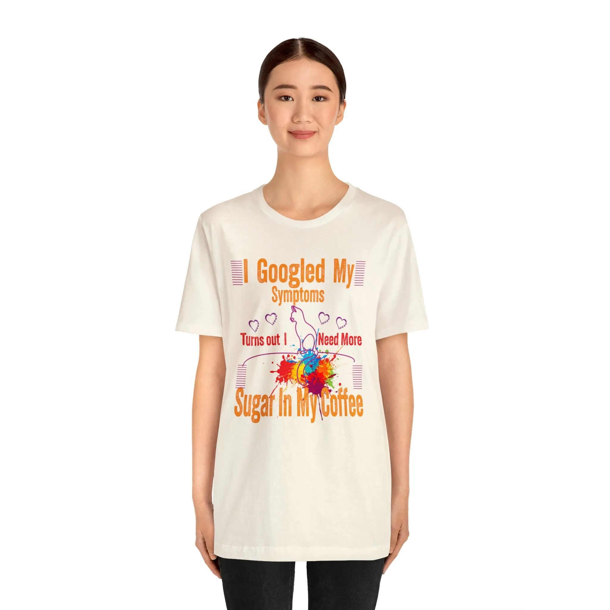 Caffeine T-shirt I googled my Symptoms Etsy T-Shirt | M23 Designs Funny Graphics Apparel Summer tees