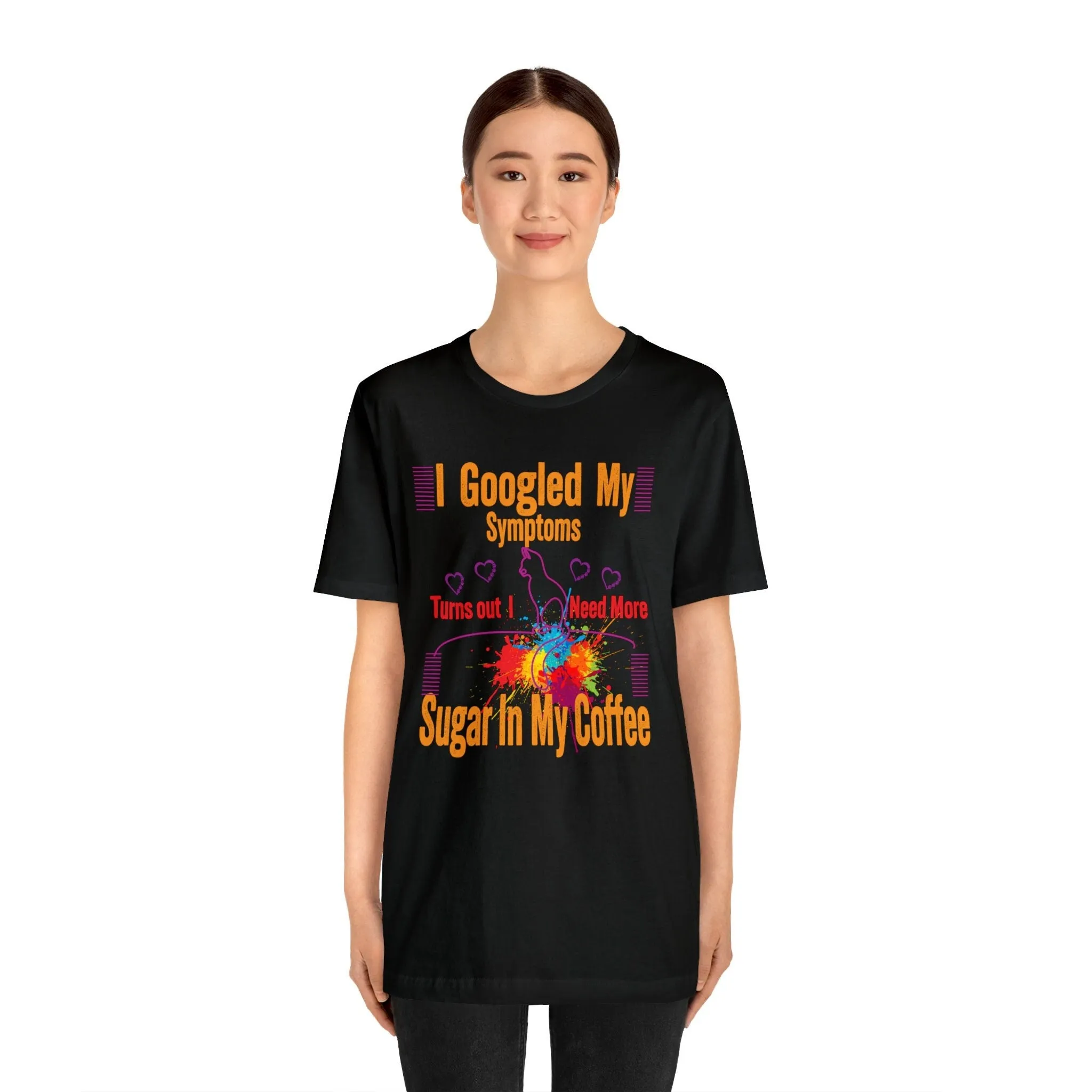Caffeine T-shirt I googled my Symptoms Etsy T-Shirt | M23 Designs Funny Graphics Apparel Summer tees