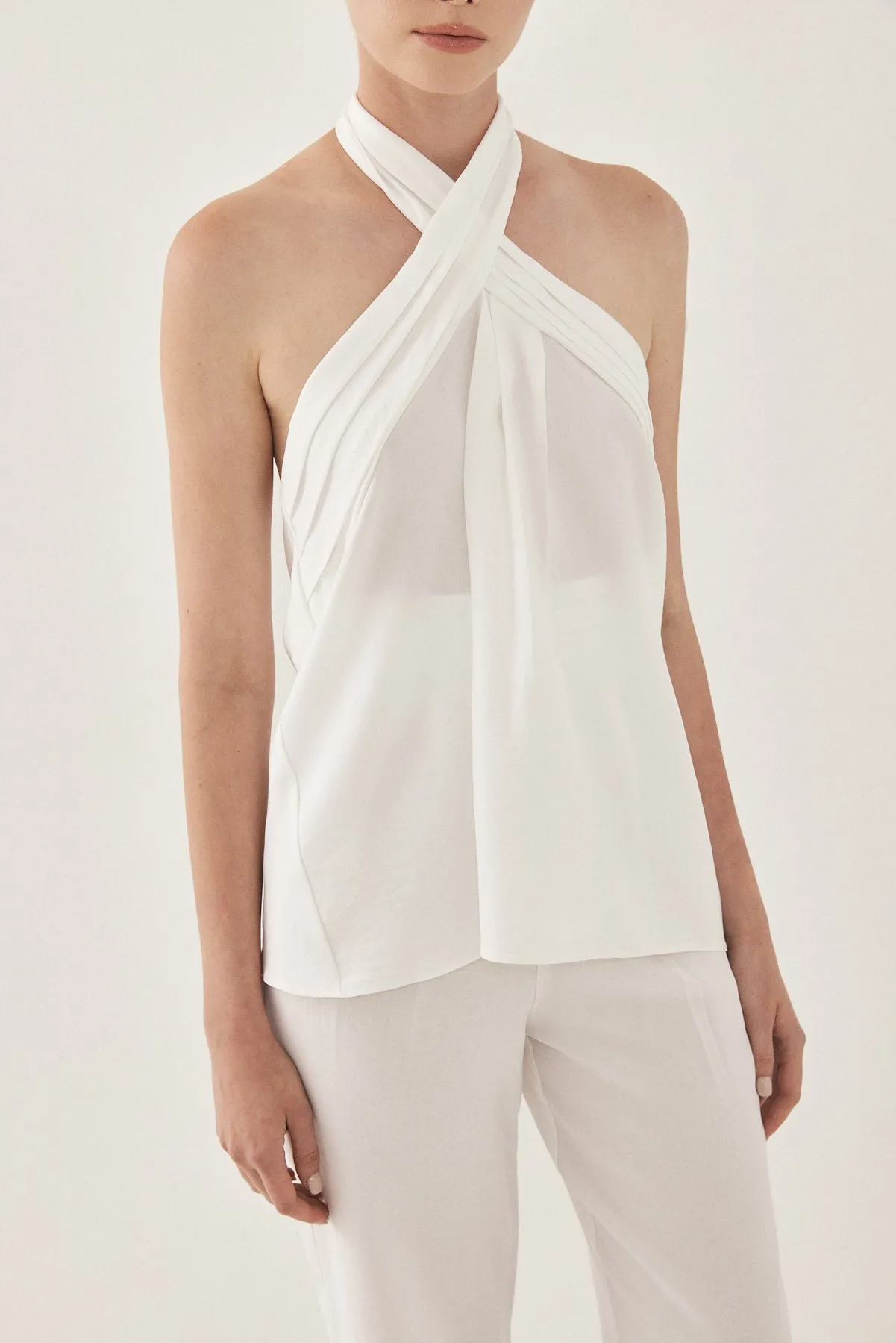 Crossover Open Back Tank Top