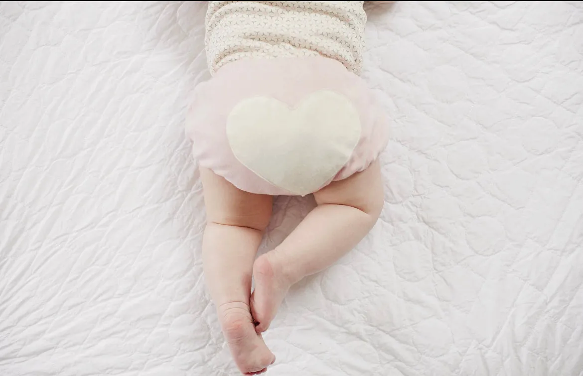 Dusty Pink Tank & Heart Bloomer Set