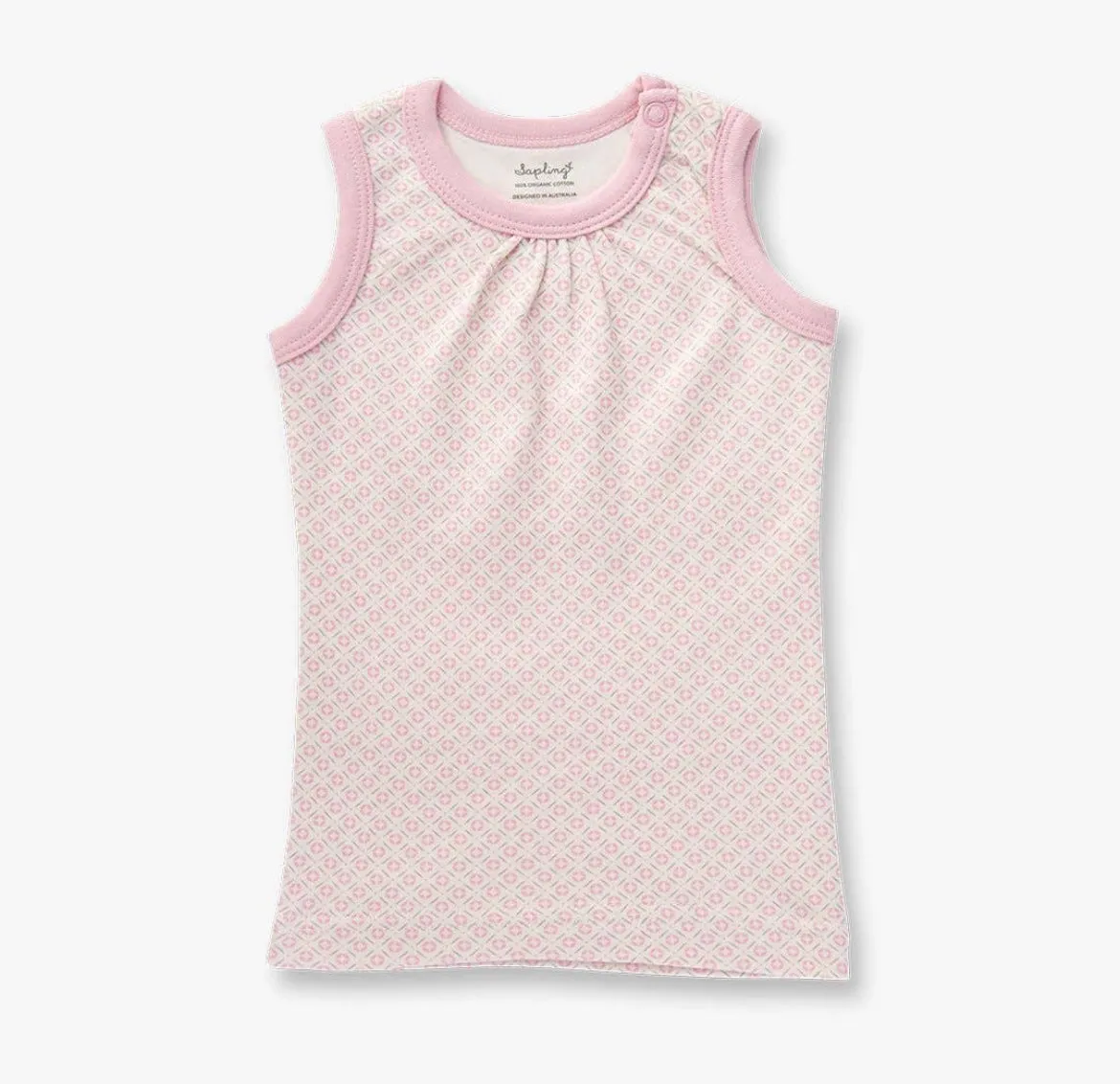 Dusty Pink Tank & Heart Bloomer Set