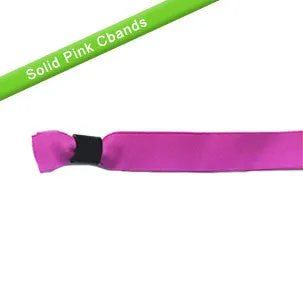 Economy Solid Color Cloth Wristbands