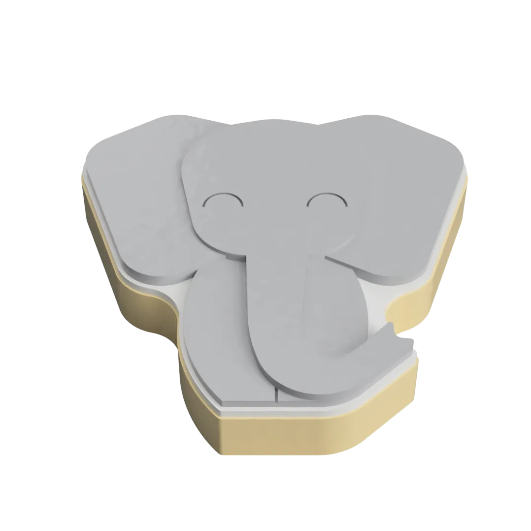 Elephant Layered Cookie Cutter