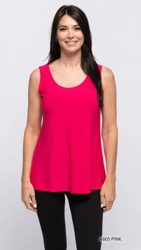 Flowy Pink Tank by Creation