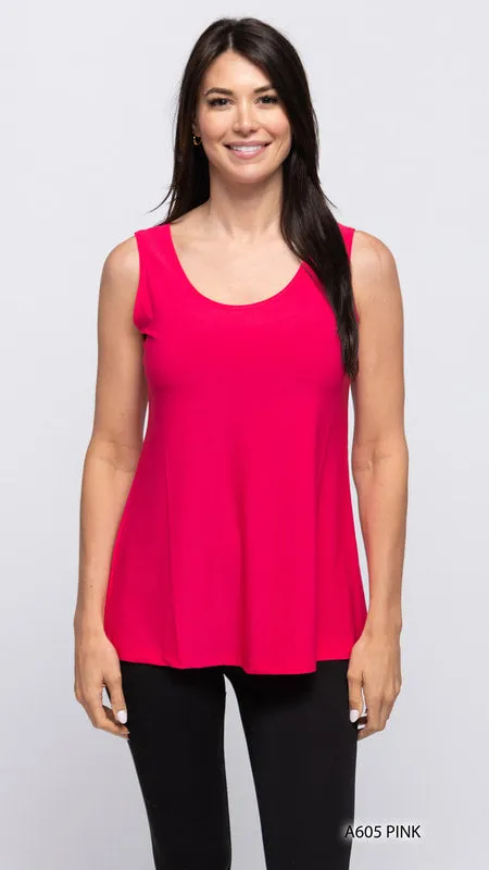 Flowy Pink Tank by Creation