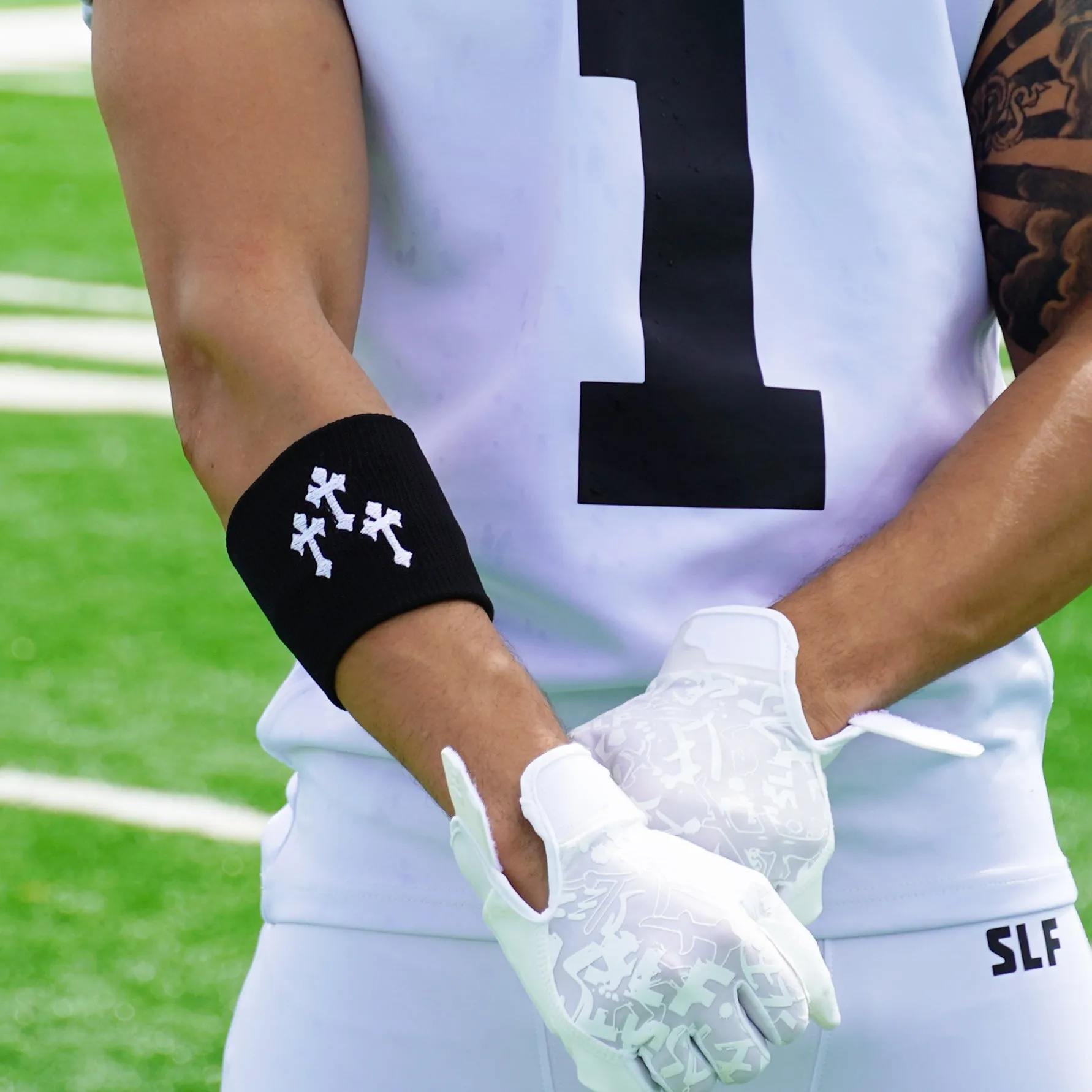Gothic Crosses Drip Wristband