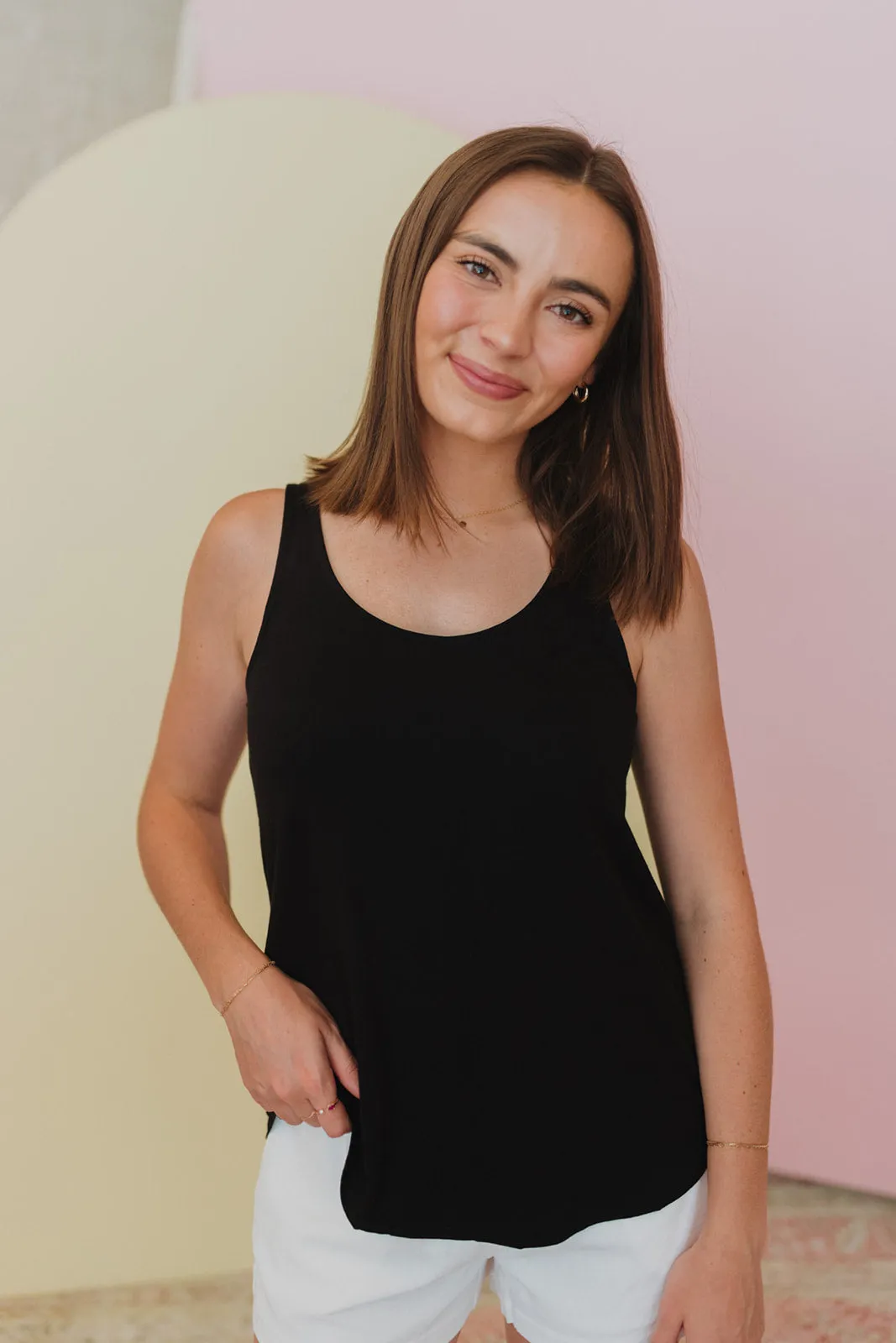 Happy Times Flowy Hem Tank