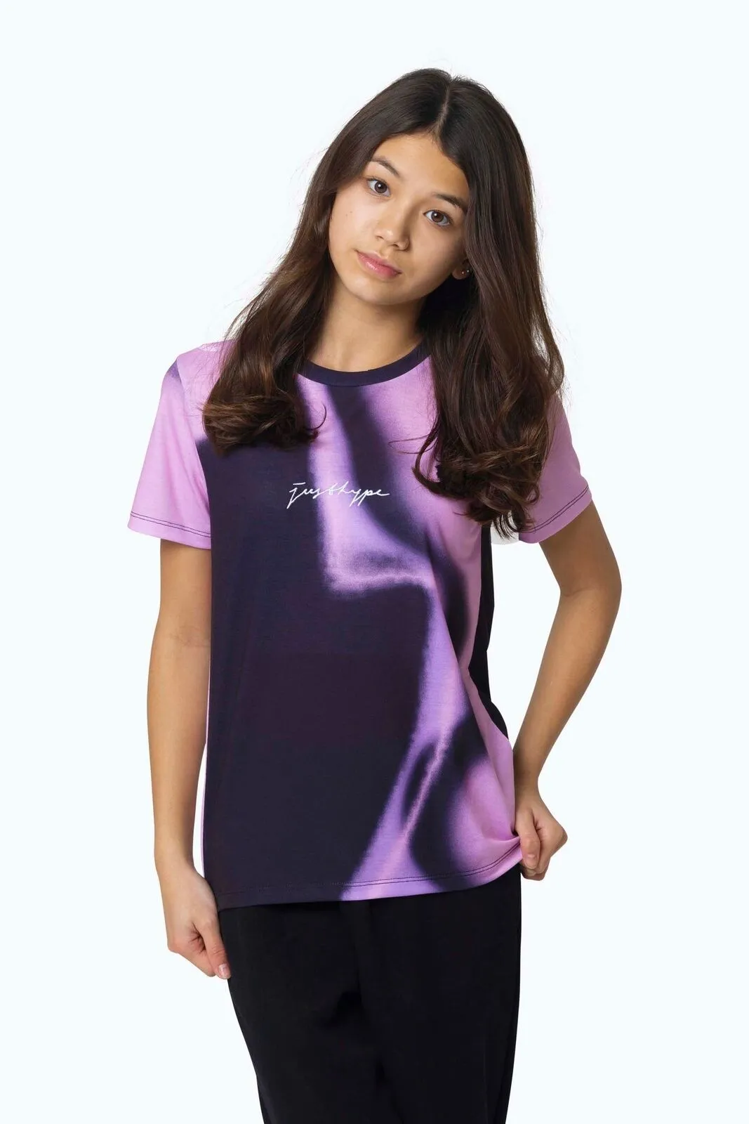 Hype Kids Black Spray Fade T-Shirt