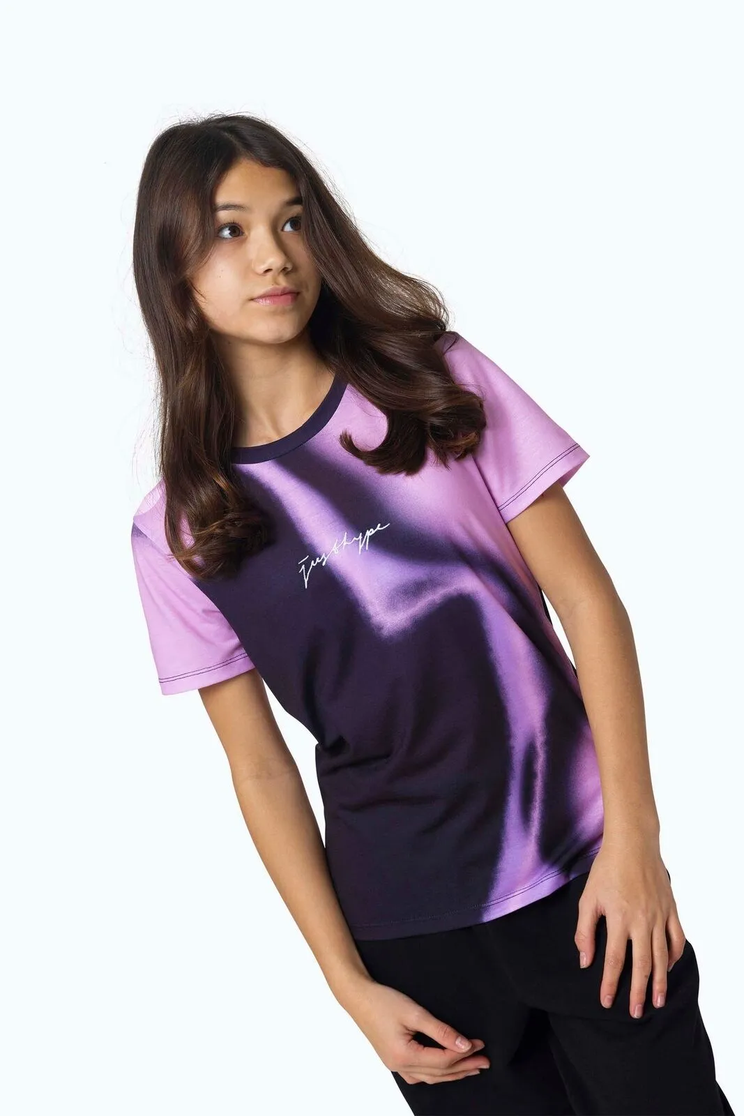 Hype Kids Black Spray Fade T-Shirt
