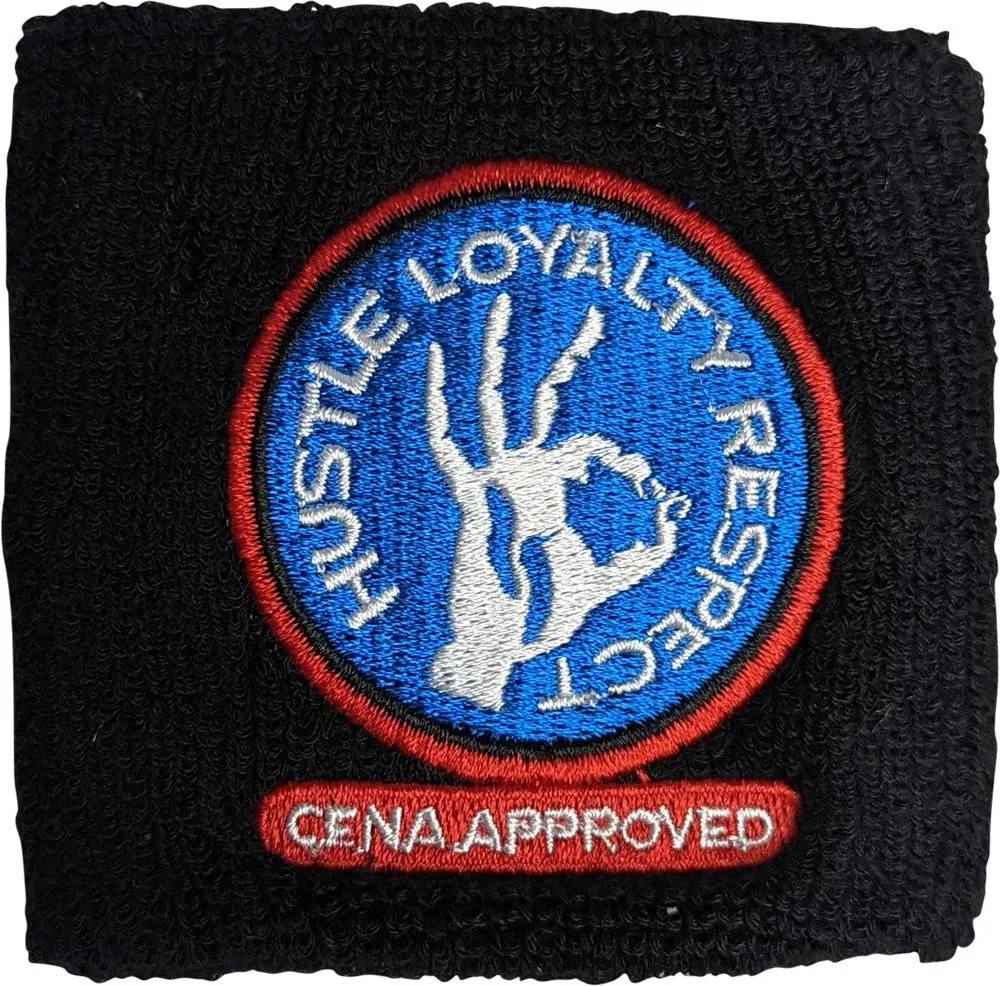 JOHN CENA Black Headband Wristbands Set WWE