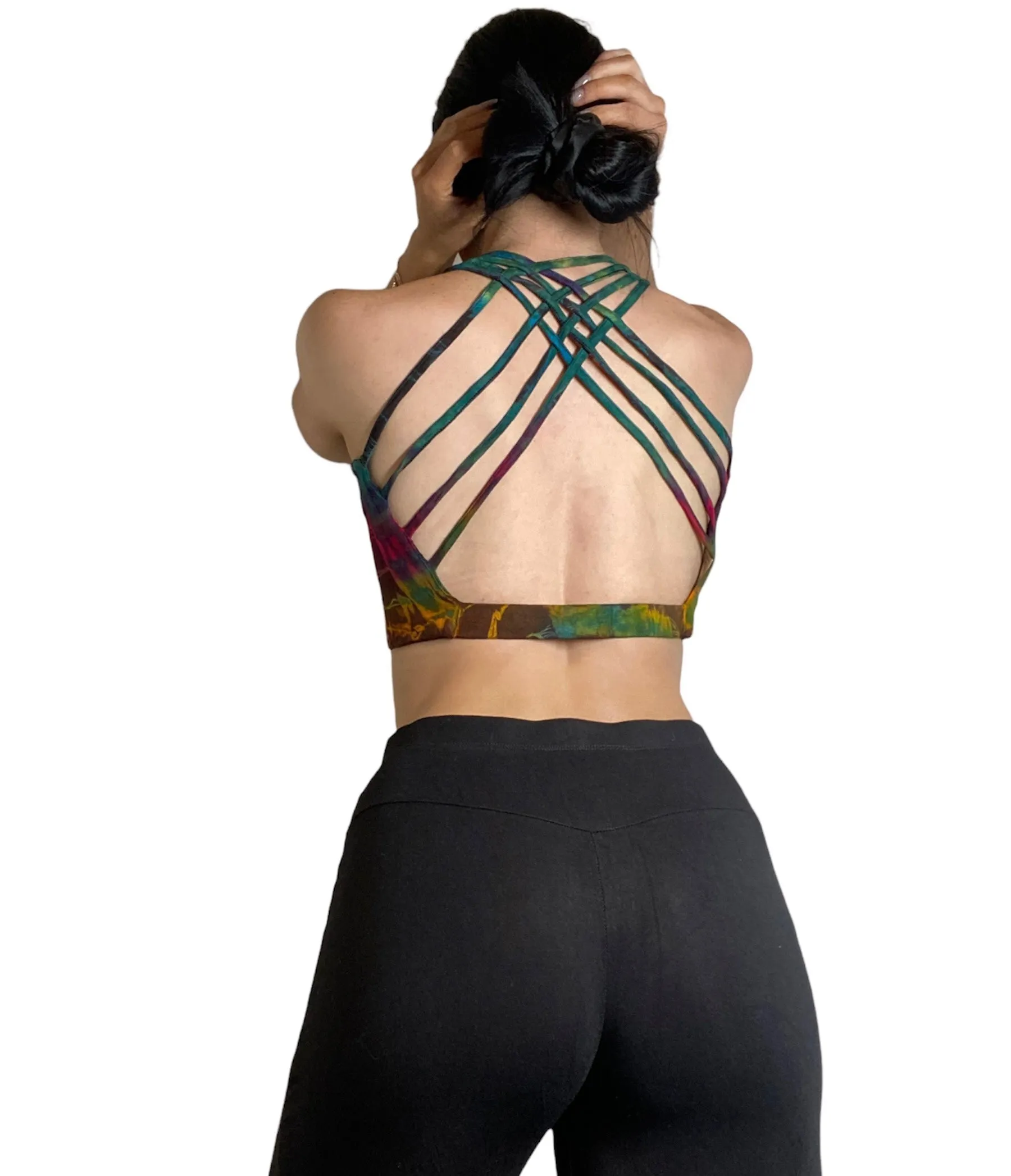 Kathmandu Tie Dye Cross Back Top TH858