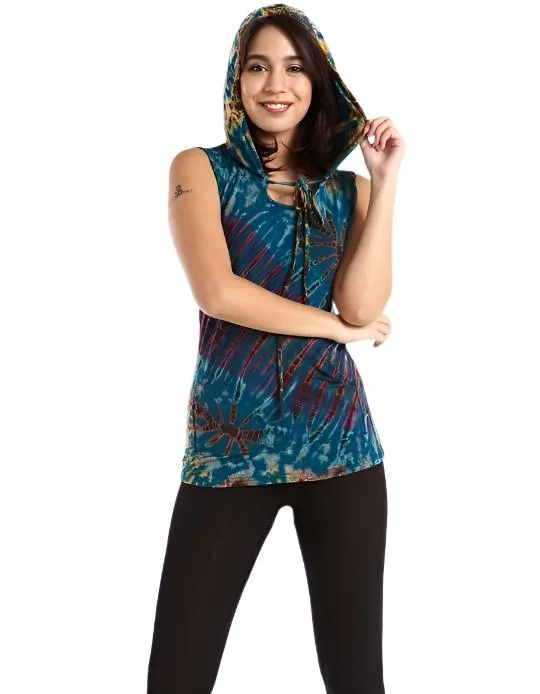 Kathmandu Tie Dye Hooded Tank TH1206