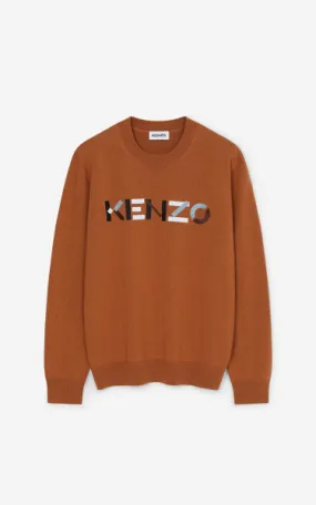Kenzo Logo Jumper, Paprika