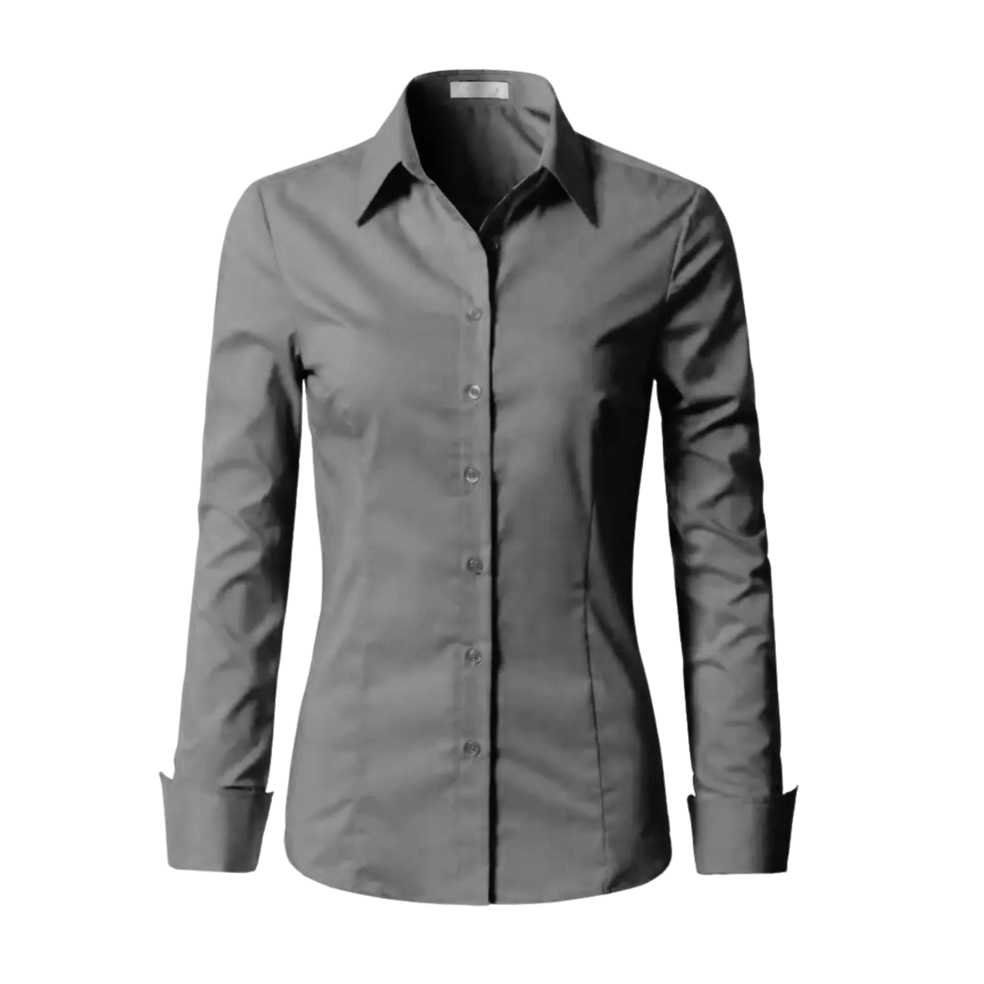 Ladies' Solid Stretch Twill Woven Shirt