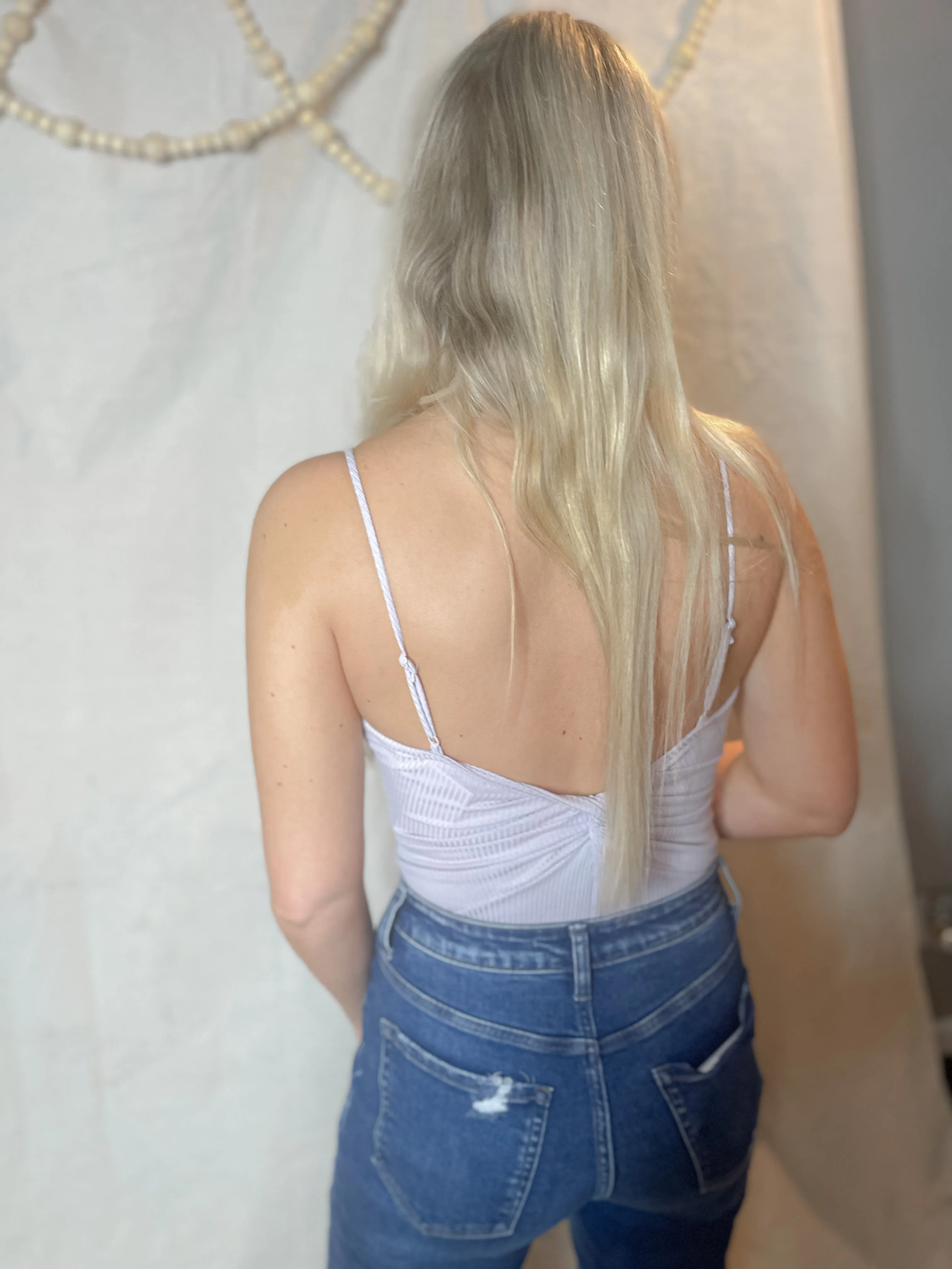 Lavender Twist Back Bodysuit