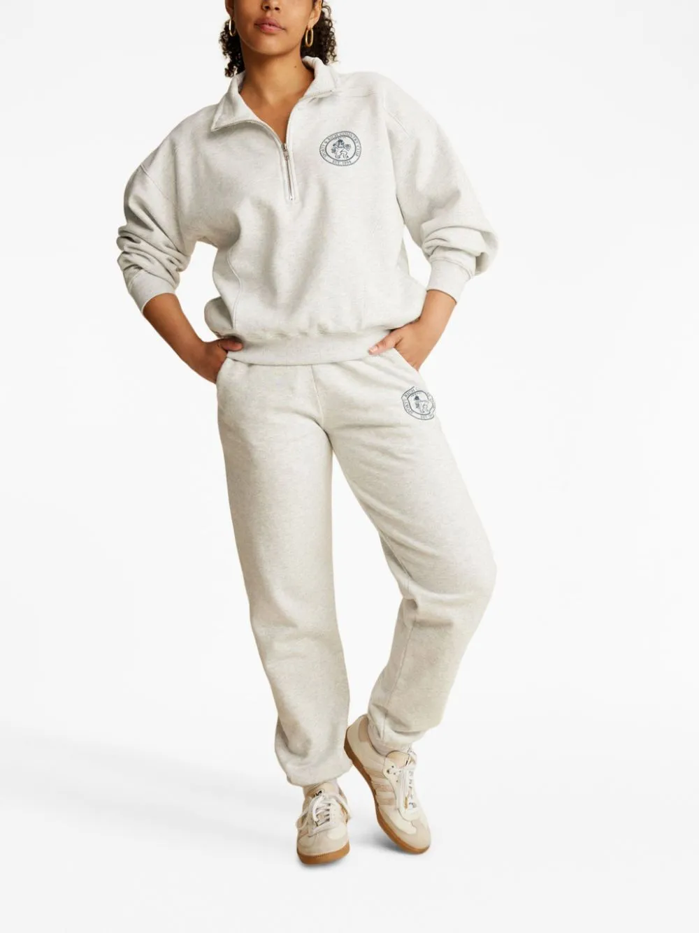 lion crest-print track pants