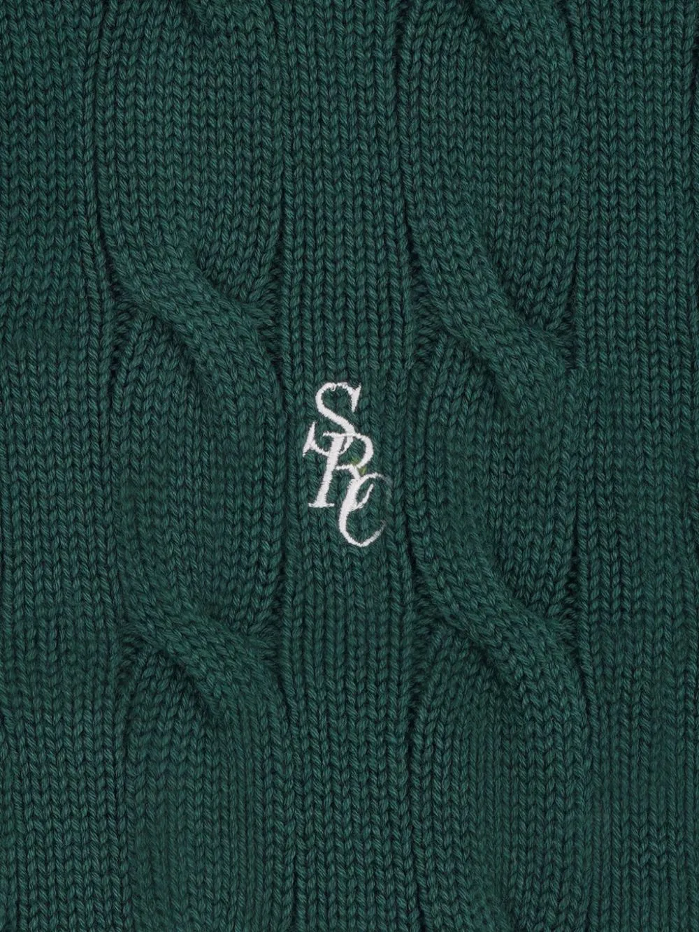 logo-embroidered cotton jumper