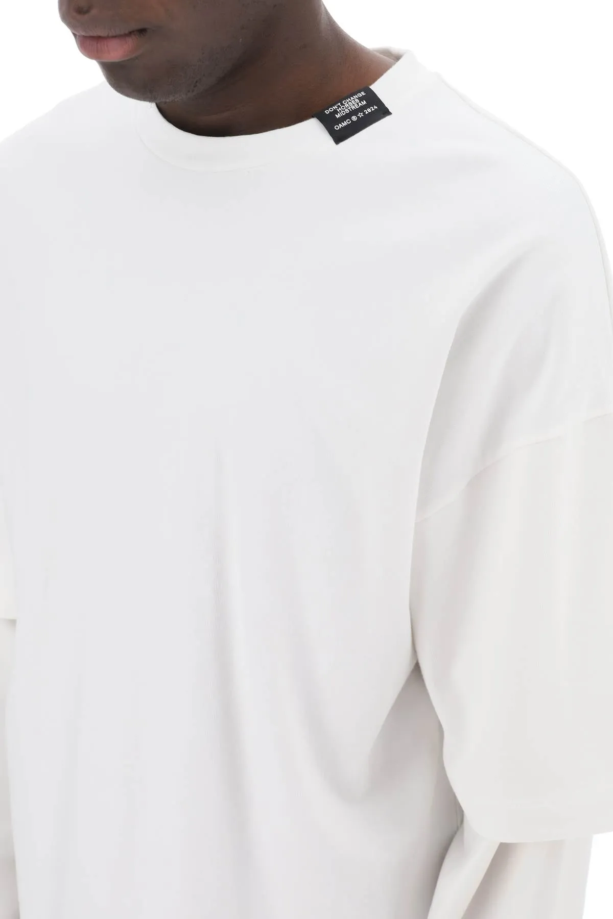 long-sleeved layered t-shirt 24E28OAJ11 COT00912 OFF WHITE
