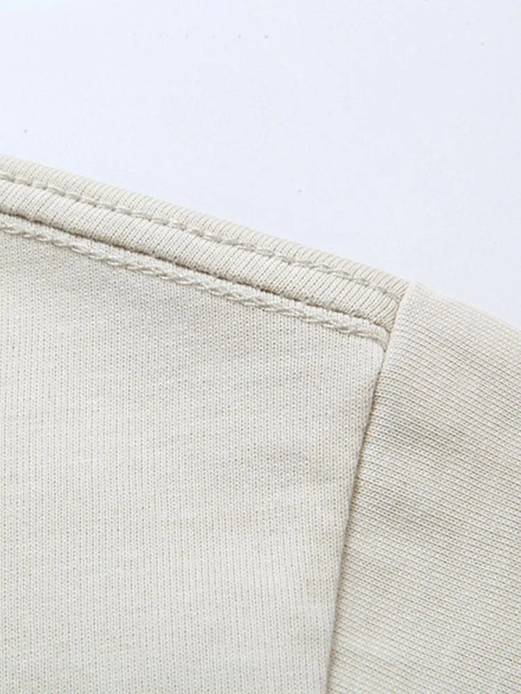 Los Angeles Print Heavy Weight Oversize T-Shirt & Corduroy Shorts