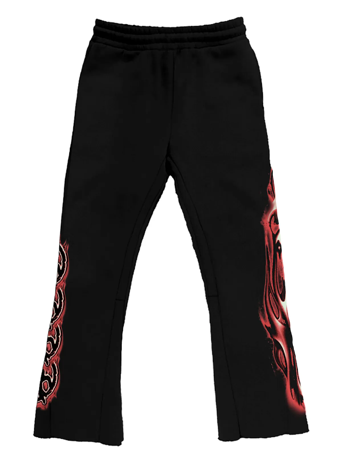 Lost Hills Sweatpants - Dynamo Thoughts - Black And Red - LH4008