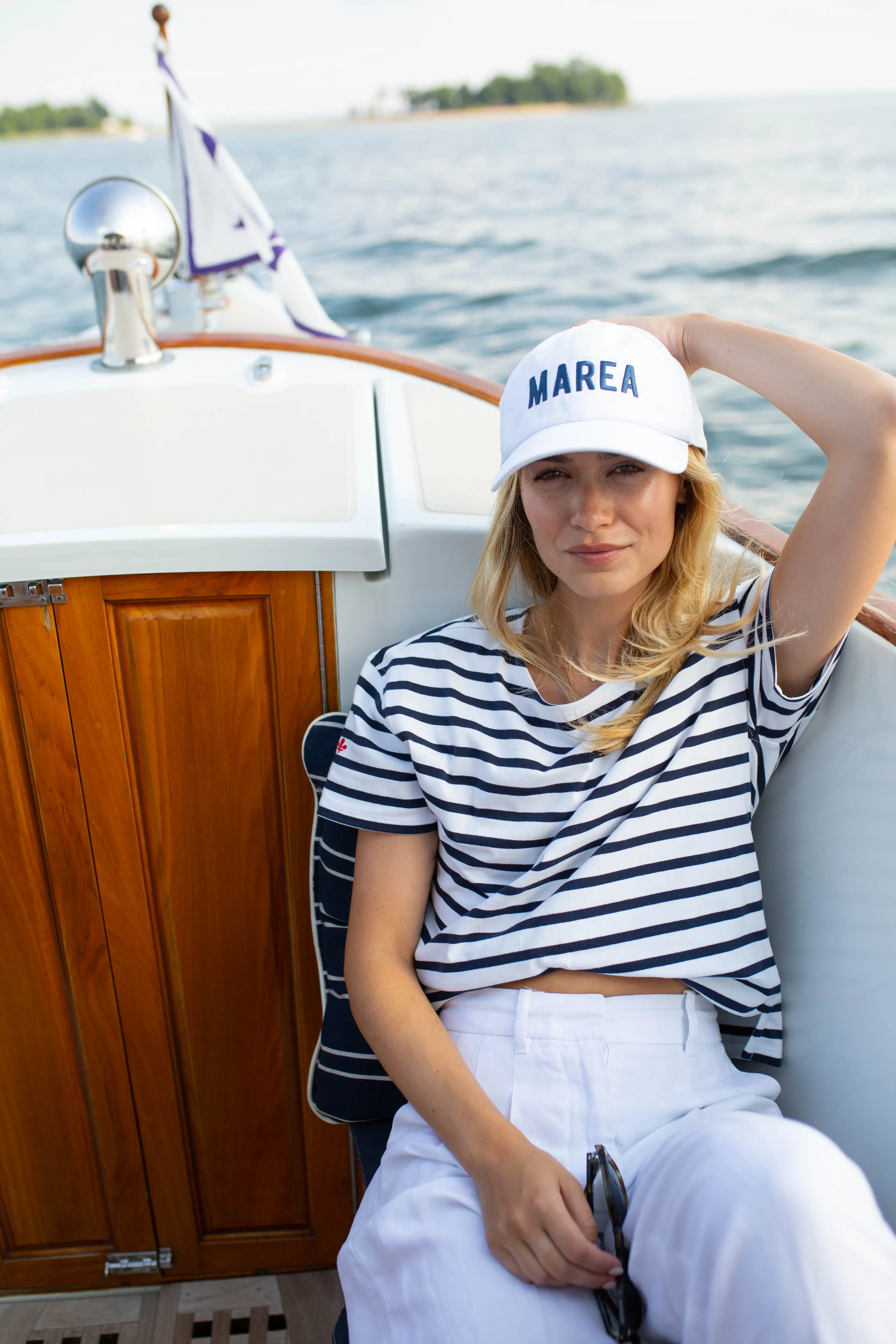 Marea  Baseball Hat - White
