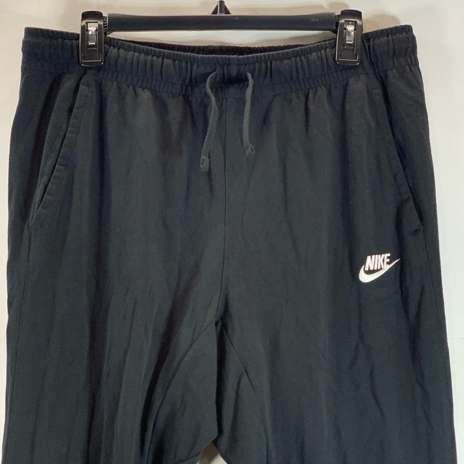 NIKE Sportswear Men's Black Lightweight Drawstring Pull-On Jogger Sweatpant SZ M