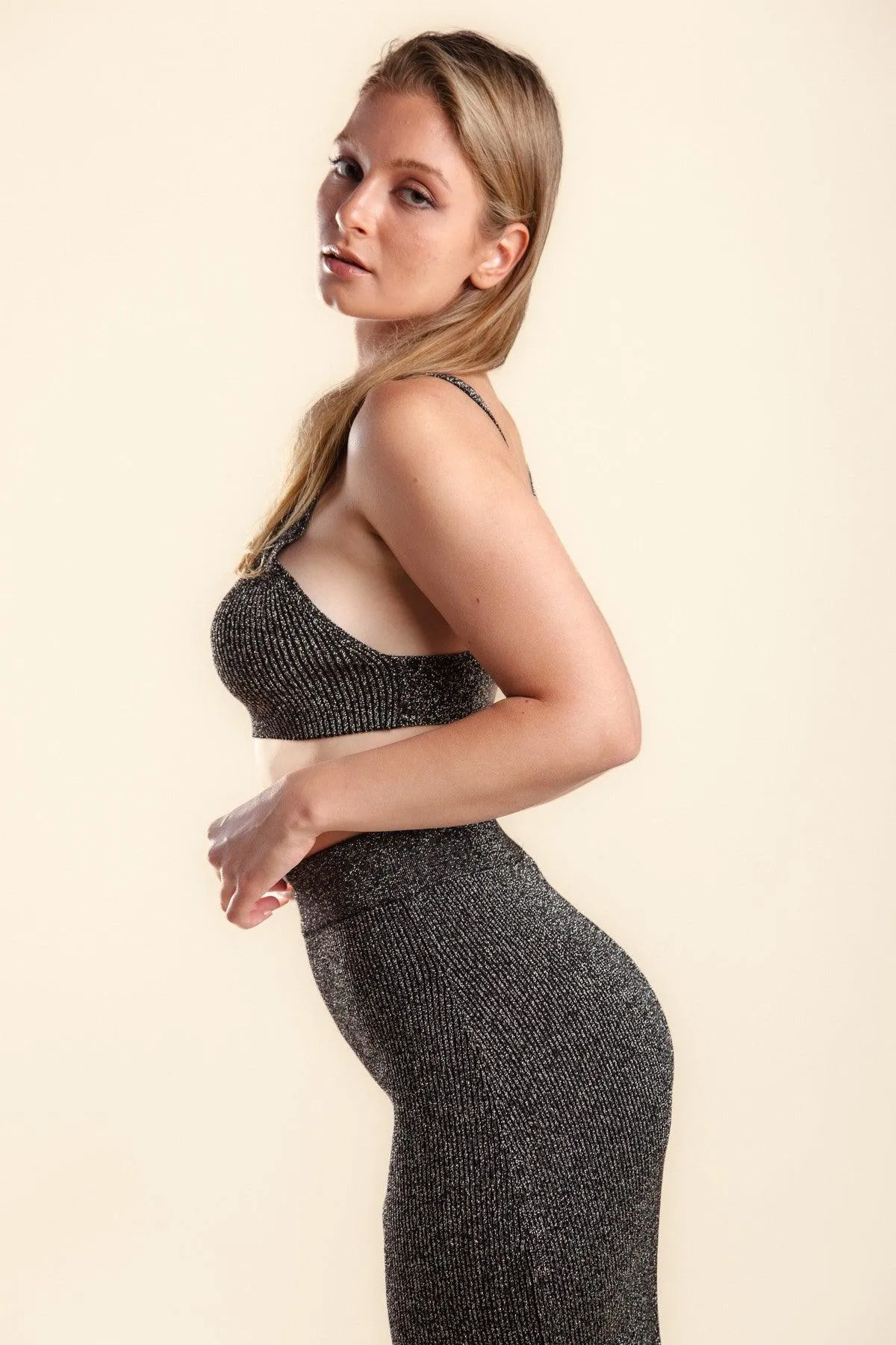 Open back Knit Crop Tank