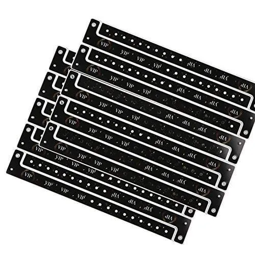 Ouchan Plastic Black VIP Wristbands - 100 Pack Vinyl Wristbands for Events Party Event Wristbands