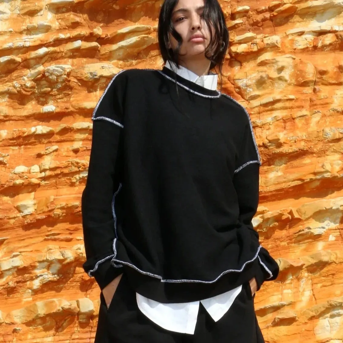 Oversized on Both Sides Reversible Sweatshirt by Plouf (various colors)