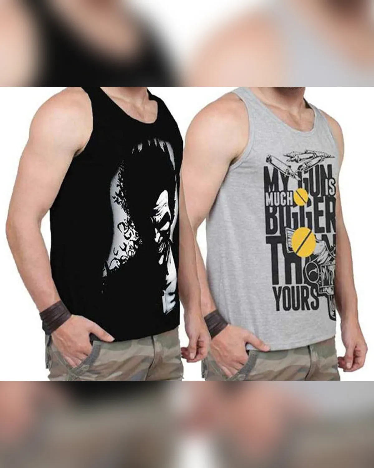 (Pack of 2) Men Vest / Multicolor
