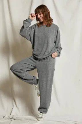 Perfect White Tee Dre Fleece Jogger