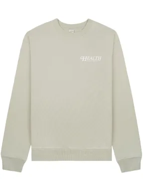 "60s Health" logo-print cotton jumper
